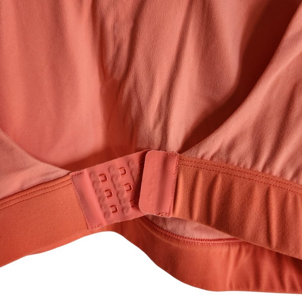 Fair Harbor Bra Women's Medium Coral Orange Wireless Back Close Full Coverage — image 5 of 8